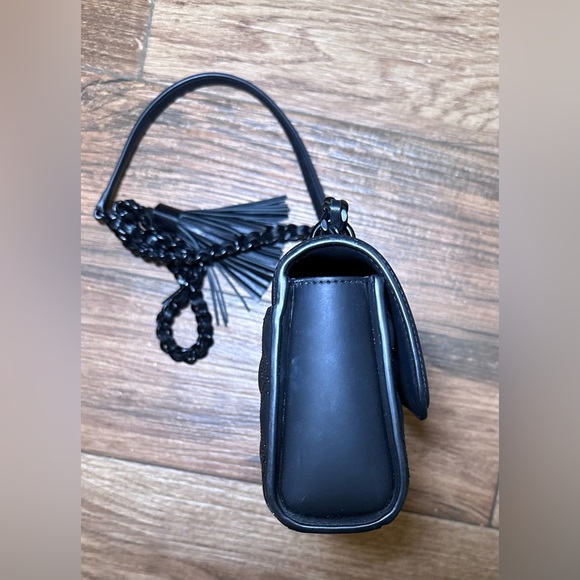 Tory Burch Fleming Convertible Shoulder Bag Matte Black - Picture 8 of 11